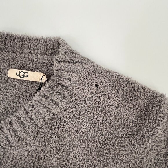 UGG Phoebe Wrap II Cardigan Size XS Open Front Damaged Knit Pockets Draped - Picture 12 of 15